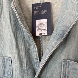 Universal Thread Light Wash Denim Jumpsuit